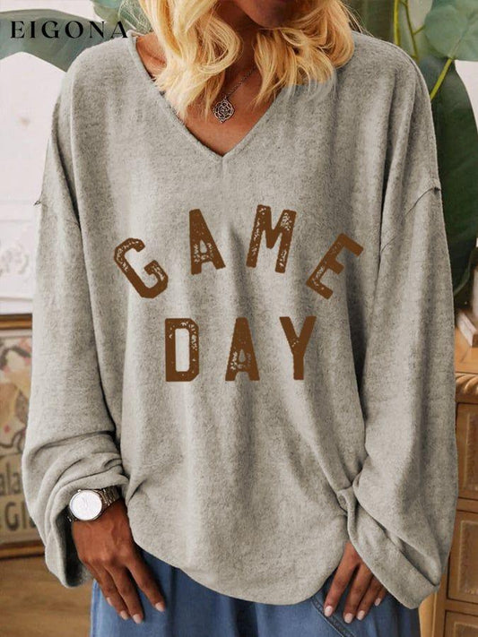 Women's Gameday Ball Lover Casual Long-Sleeve T-Shirt