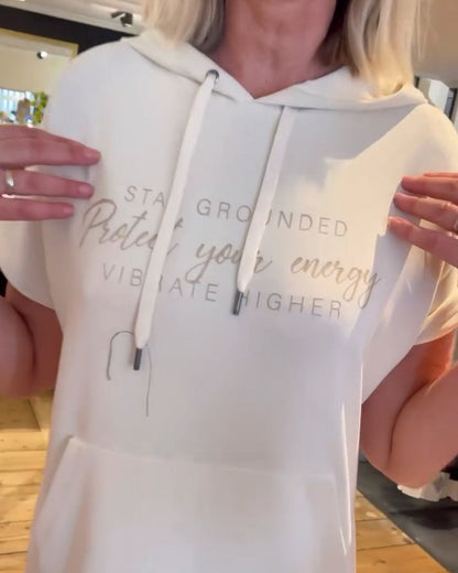 Kleid mit Sports-Schriftzug-Print