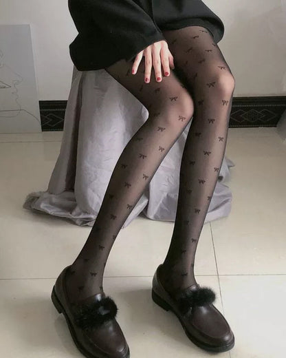 Women's Polka Dot Print Sheer Sexy Tights