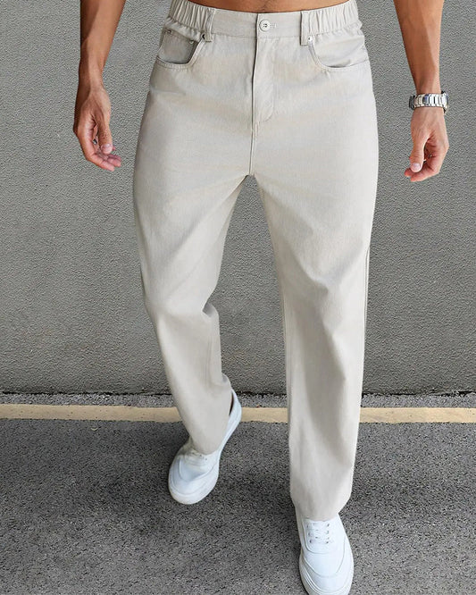 Men's Straight Leg Casual Pants pants man spring summer