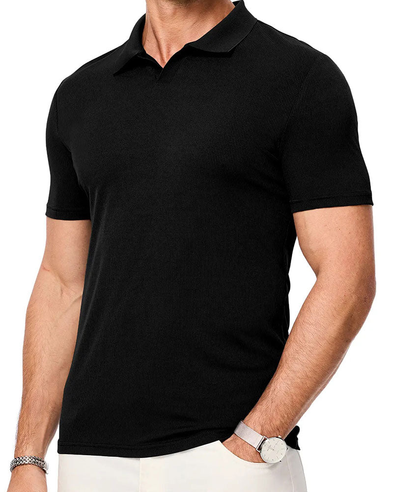Men's Casual Lapel T-shirt