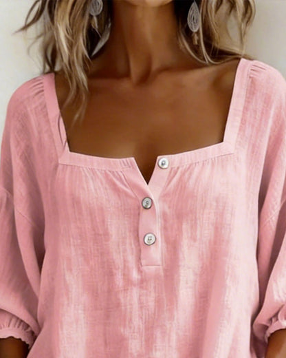 Square Neck Puff Sleeve Dress