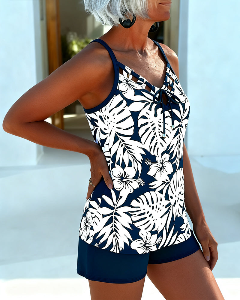 Botanical Floral Print Bikini