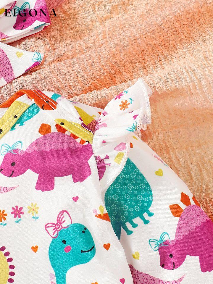 Cute Dinosaur Pattern Top and Buttoned Skirt Set B*L clothes Ship From Overseas Shipping Delay 09/29/2023 - 10/03/2023 trend