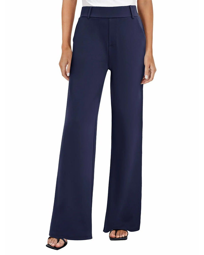 High-Waisted Wide-Leg Suit Pants 2024 f/w pants spring