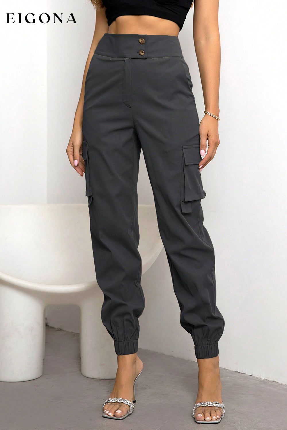 High Waist Cargo Pants bottoms clothes pants Ringing-N Ship From Overseas Women's Bottoms