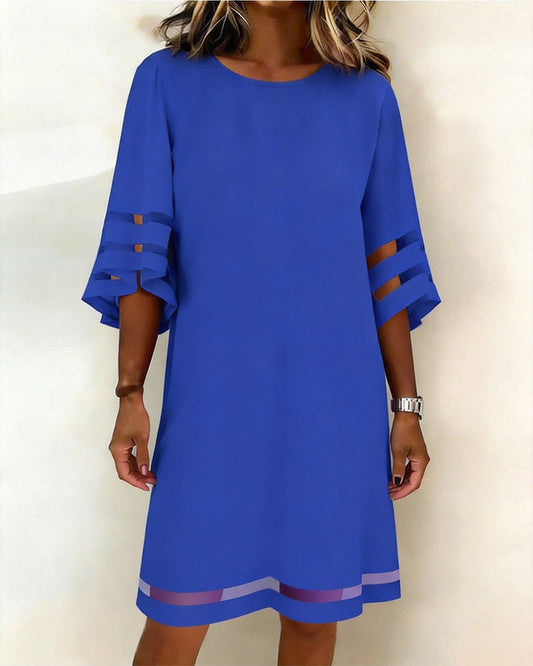 Half Sleeve Casual Straight Dress