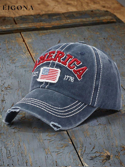 Flag With Broken Elements Peaked Cap clearance sale