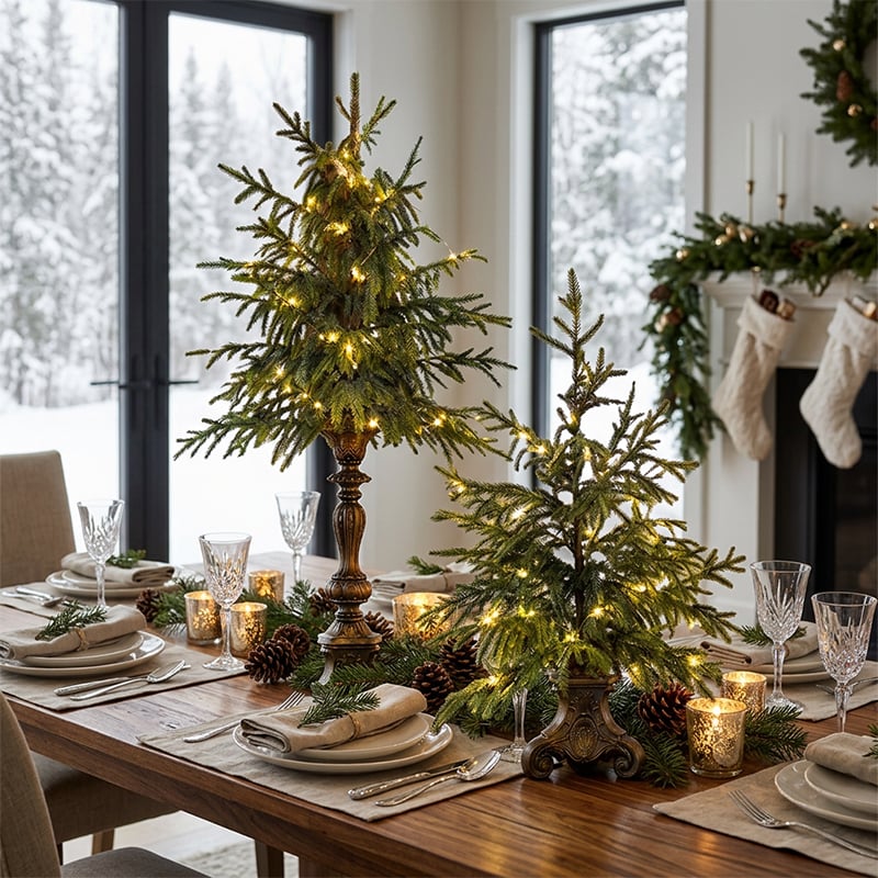 Lighted Tabletop Christmas Tree