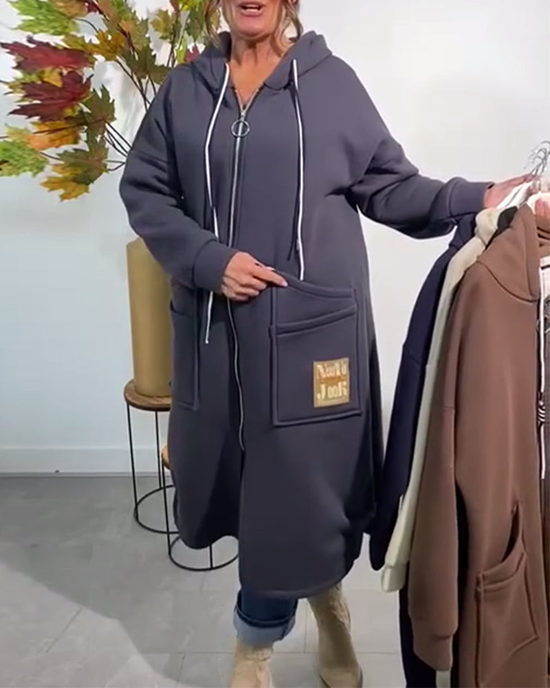 Casual Hooded Pocket Warm Coats