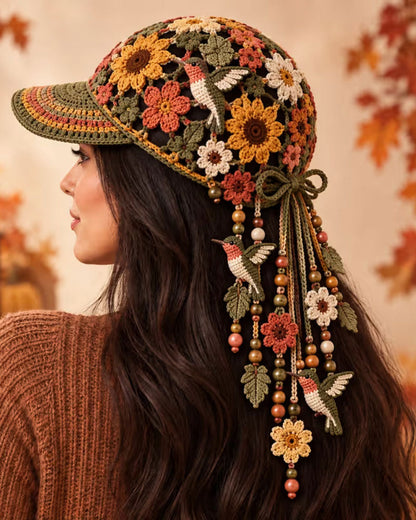 🍂 Women’s Handmade Crochet Autumn Baseball Cap 2024 f/w accessories spring summer