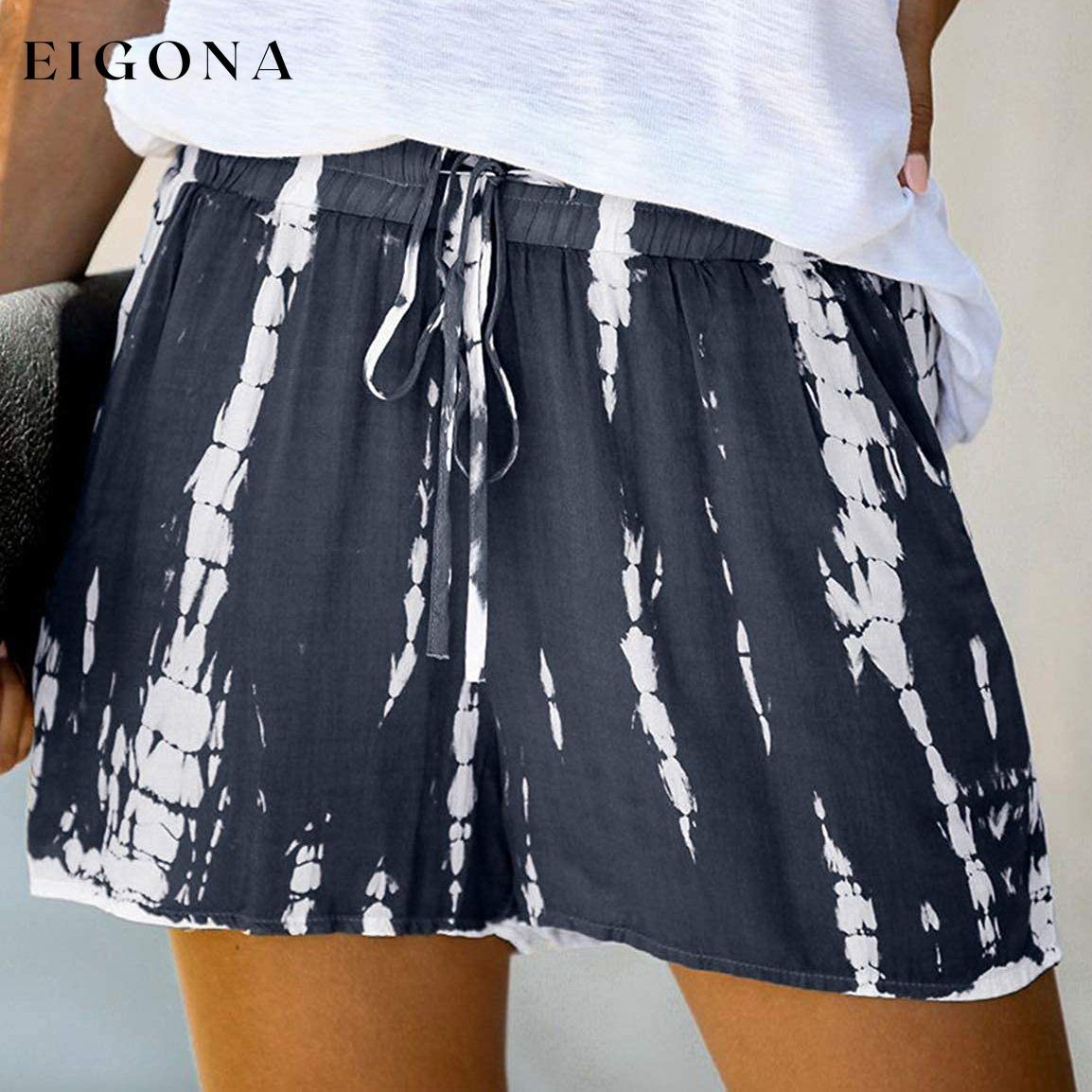 Women's Loose Fit Comfortable Elastic Waist Band and Strap Casual Shorts __stock:500 bottoms refund_fee:800