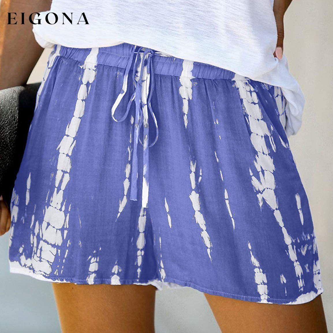Women's Loose Fit Comfortable Elastic Waist Band and Strap Casual Shorts __stock:500 bottoms refund_fee:800