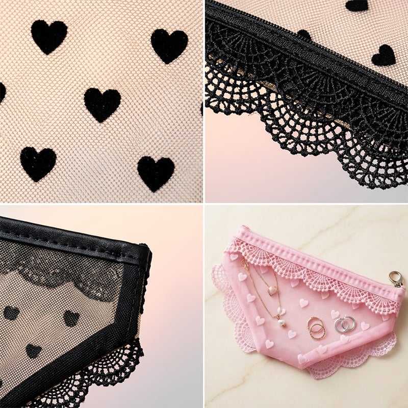 Heart-Shaped Triangular Bag bag storage bag