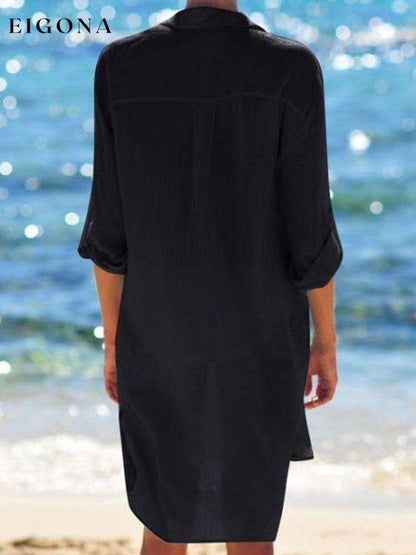 Beach Long Sleeve Blouse cotton linens