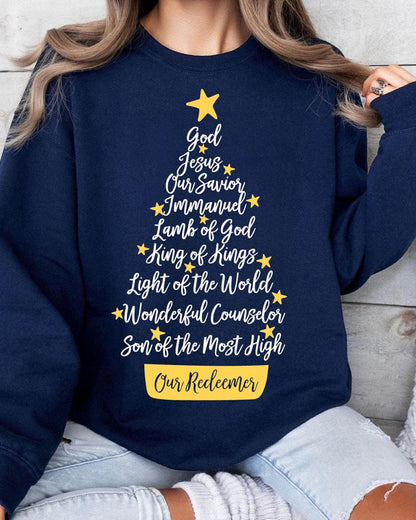 God Jesus Our Savior Christmas Sweatshirt 2024 f/w christmas sweatshirts