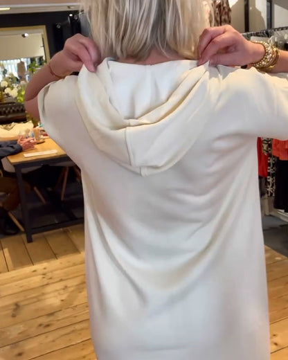 Kleid mit Sports-Schriftzug-Print