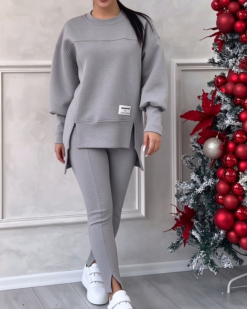 Printed Sweatshirt And Sweatpants Set 2024 f/w sets