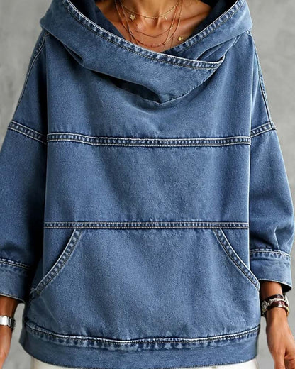Mock Neck Long Sleeve Casual Top