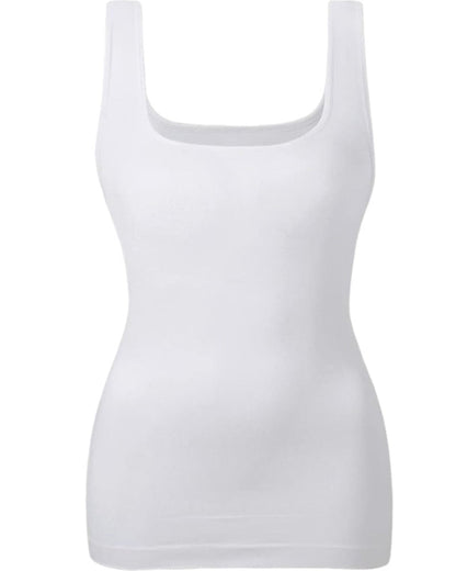 Solid Tummy Control Shaping Midi Tank Top