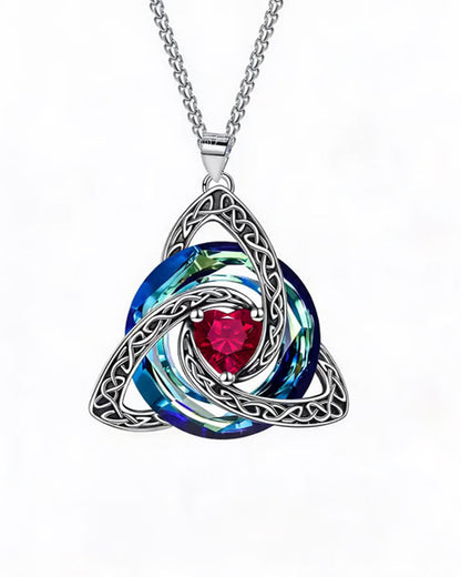 Birthstone Celtic Trinity Knot Necklace ✨
