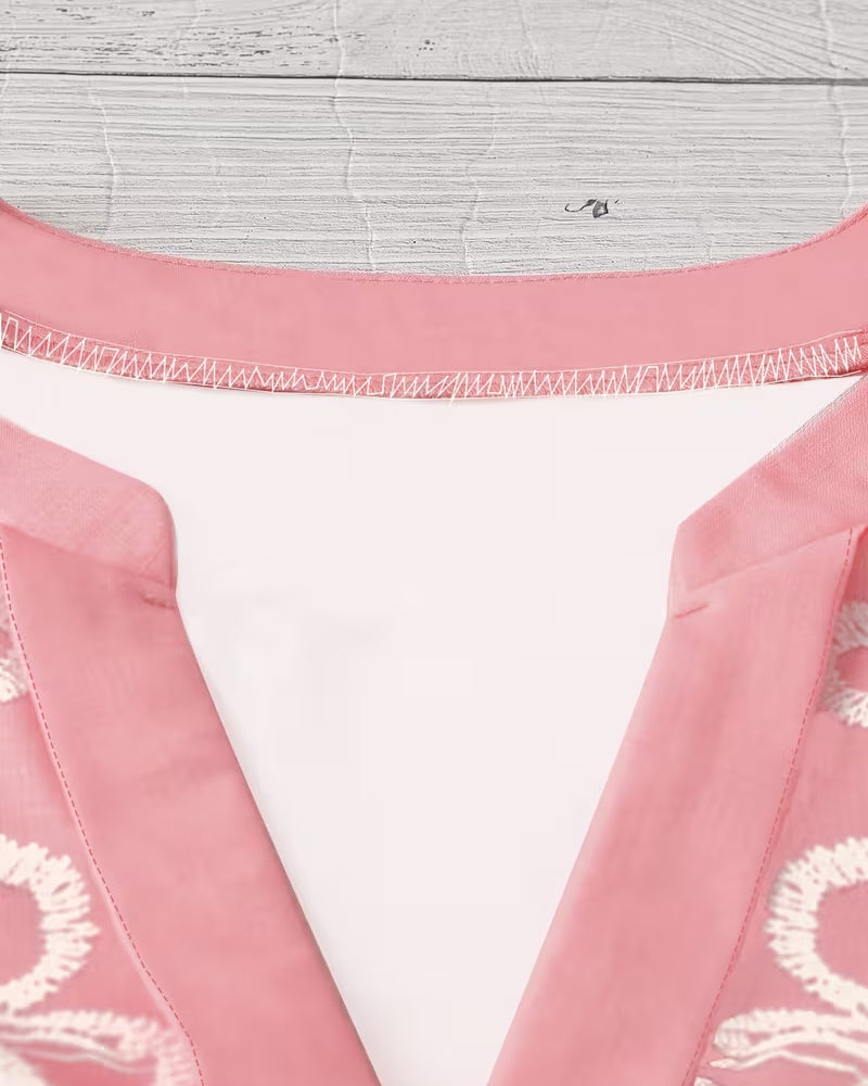 V-Neck Elegant Puff Sleeve Blouse