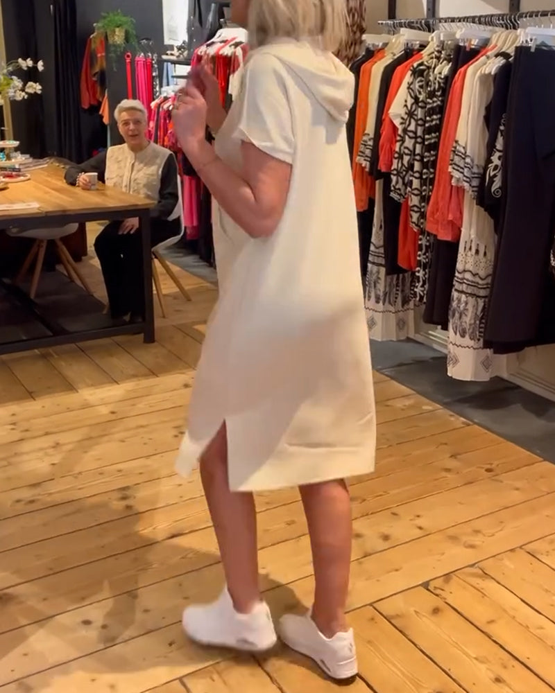 Kleid mit Sports-Schriftzug-Print