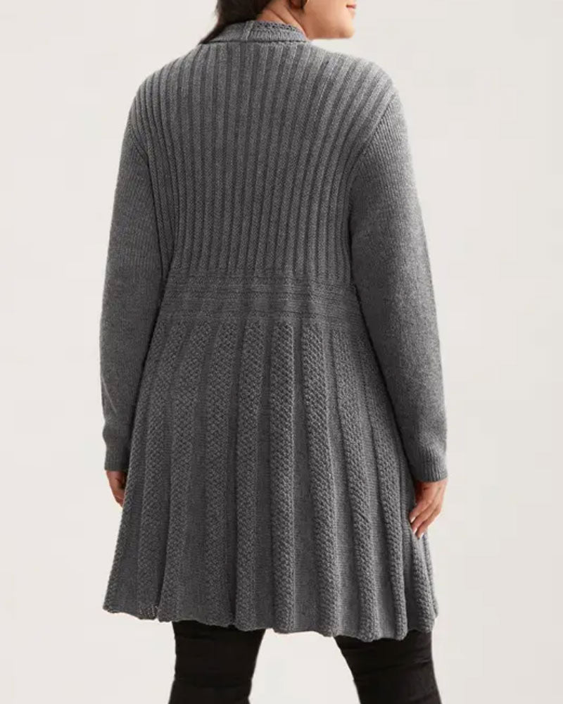 Long Solid Casual Cardigan
