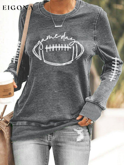 Women's Gameday Football Lover Sweatshirt ball print