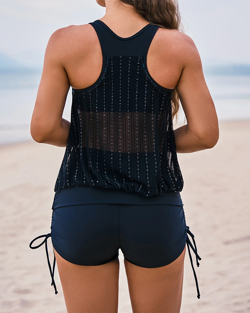 Sexy Mesh Two-Piece Swimsuit