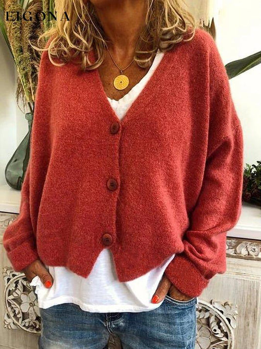 Women's Casual Loose Sweater Knit Cardigan top tops