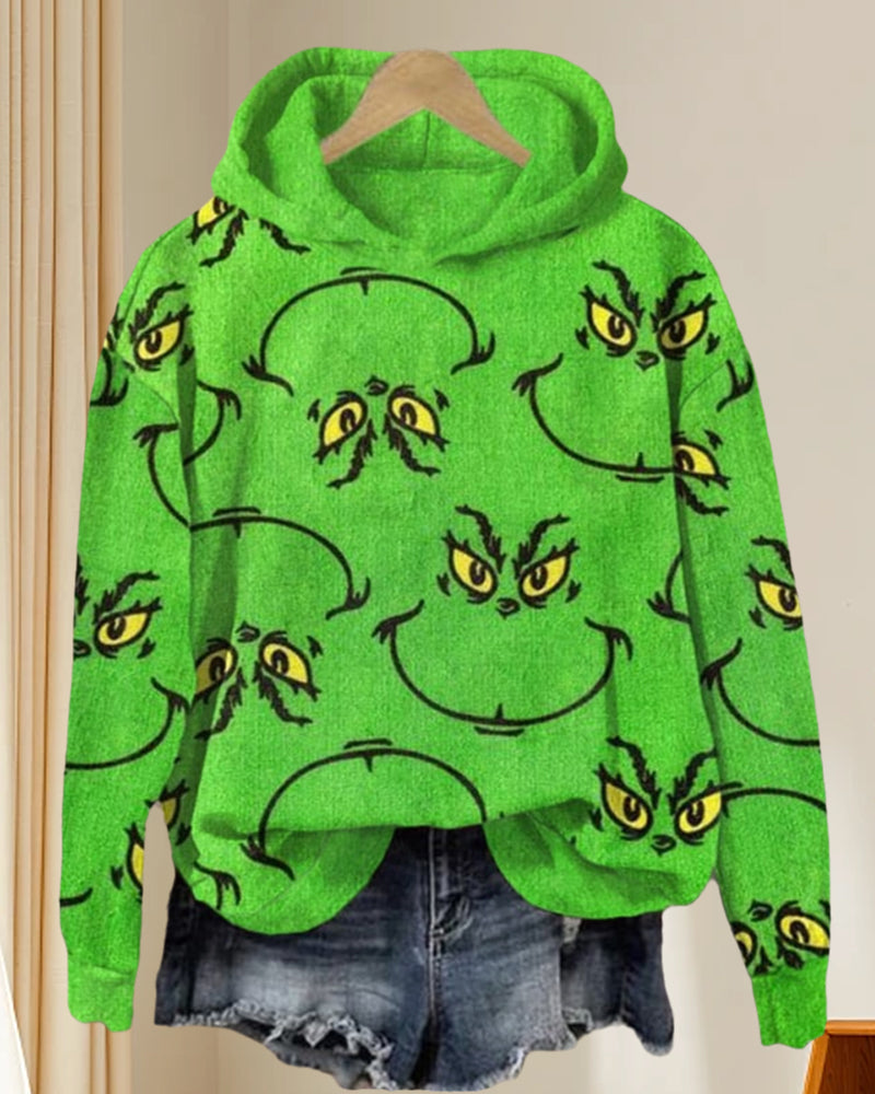 Womens Vintage Christmas Monster Sweatshirt