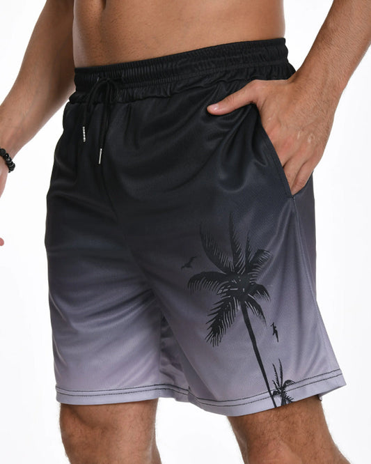 Men's Mid Waist Drawstring Shorts shorts man spring summer