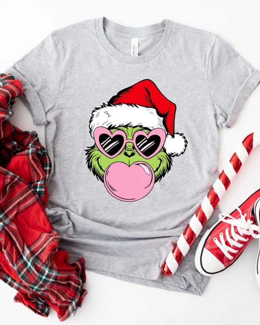 Women's Funny Grinch Christmas T-shirt christmas summer t-shirts women's christmas