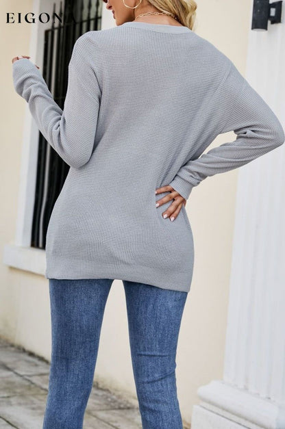 Twisted Round Neck Sweater clothes Drizzle long sleeve Ship From Overseas sweaters Sweatshirt