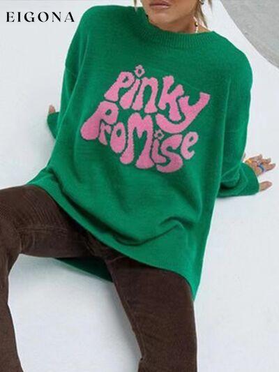 PINKY PROMISE Round Neck Sweater Clothes Ship From Overseas Y*X