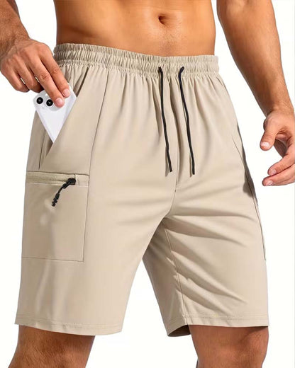 Men's Drawstring Cargo Casual Shorts