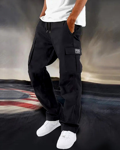 Men's Multi Pocket Cargo Straight Leg Pant
