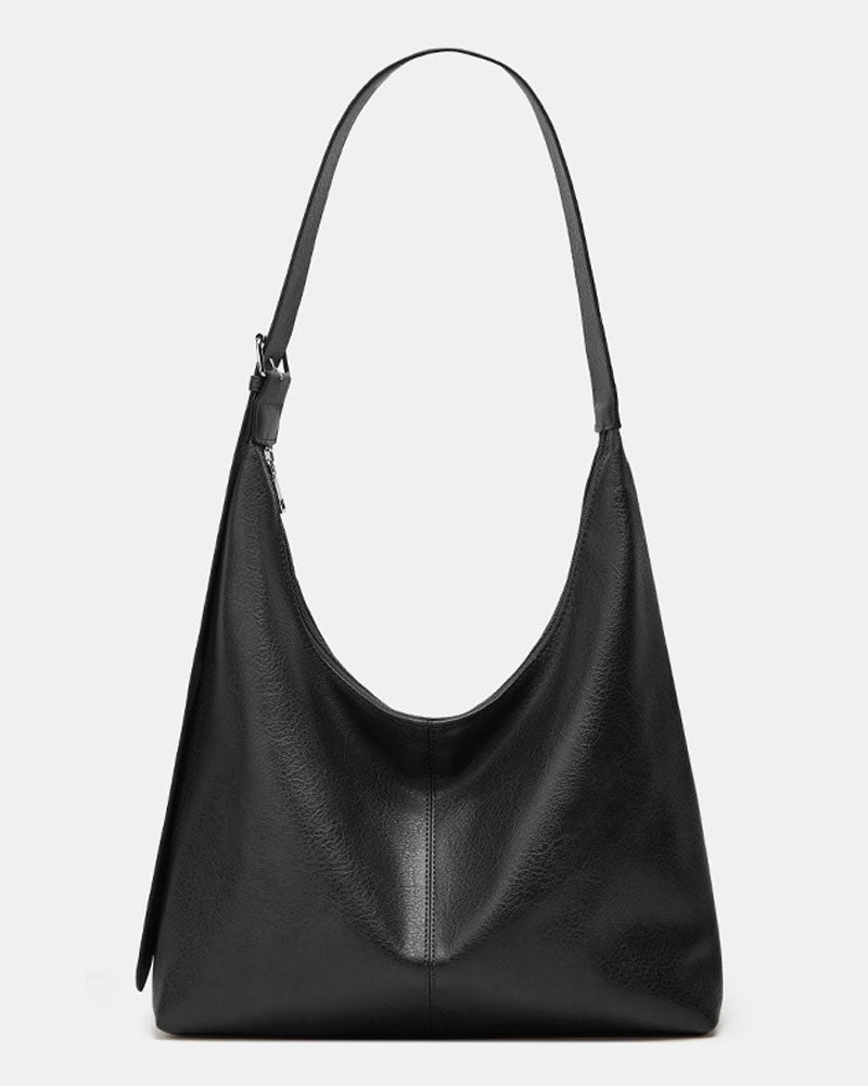 Women's Solid Color PU Leather Shoulder Bag 2024f/w bags spring summer