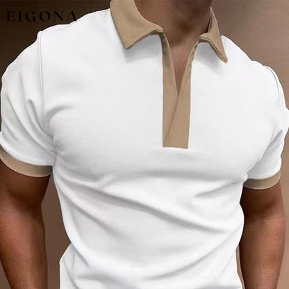 Men's Casual Short Sleeve T-Shirt POLO Shirt men