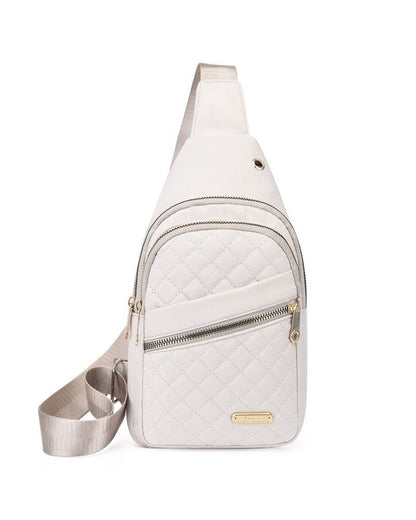 Women's Fashion Embroidered Quilted Chest Bag