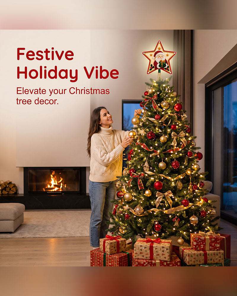 DIY Five-Pointed Star Diamond Painting Christmas Tree Topper 2024 f/w accessories spring summer
