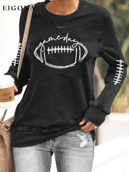 Women's Gameday Football Lover Sweatshirt ball print