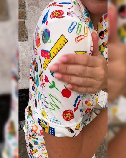 Printed Casual Comfortable Two-Piece Set