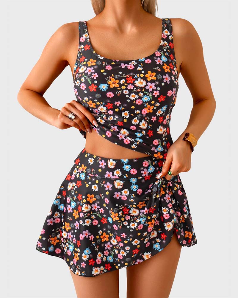 Side-Tie Vacation-Style Tankini