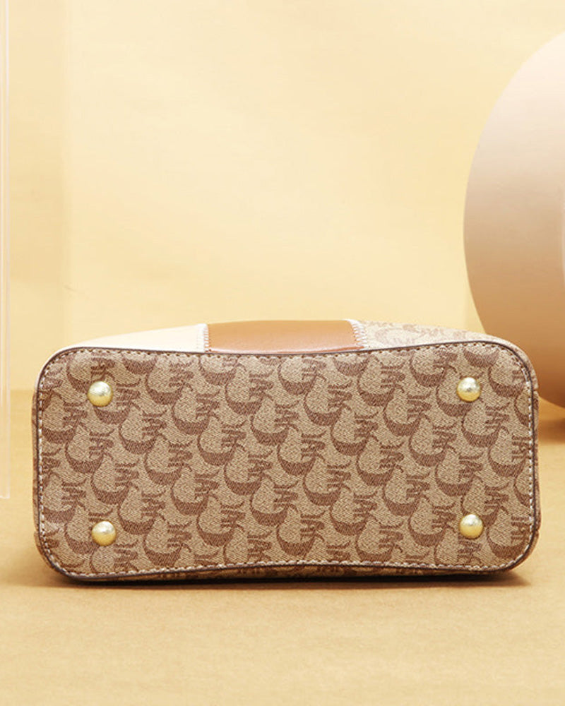 Retro Stylish Printed Handbag