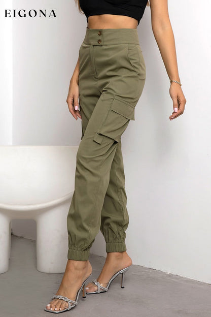 High Waist Cargo Pants bottoms clothes pants Ringing-N Ship From Overseas Women's Bottoms