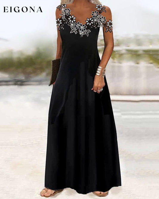Women's long dress maxi dress Black 23BF Casual Dresses Clothes Dresses Spring Summer