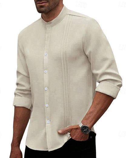 Men's Fashion Mini Mandarin Collar Shirt