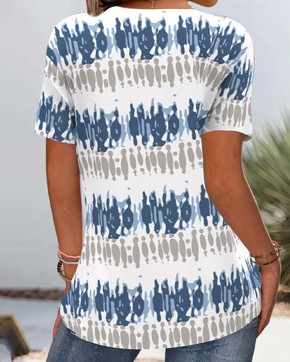 Printed Tie-Dye T-Shirt